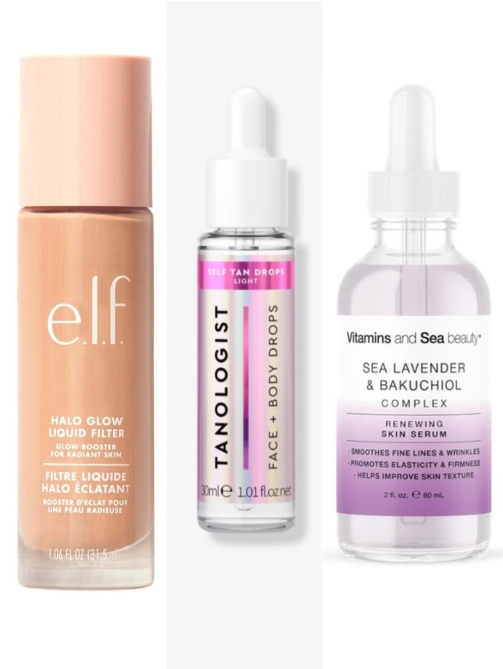 Skincare Bundle: Elf, Tanologist and Vitamins & Sea Beauty
